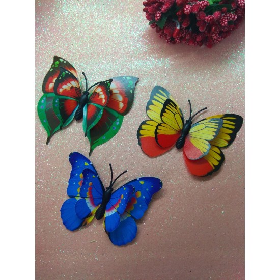 Бабочки декоративные 7 см, цена за 1 шт
