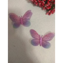 Бабочки шифоновые большие 6 см , цена за 1 шт