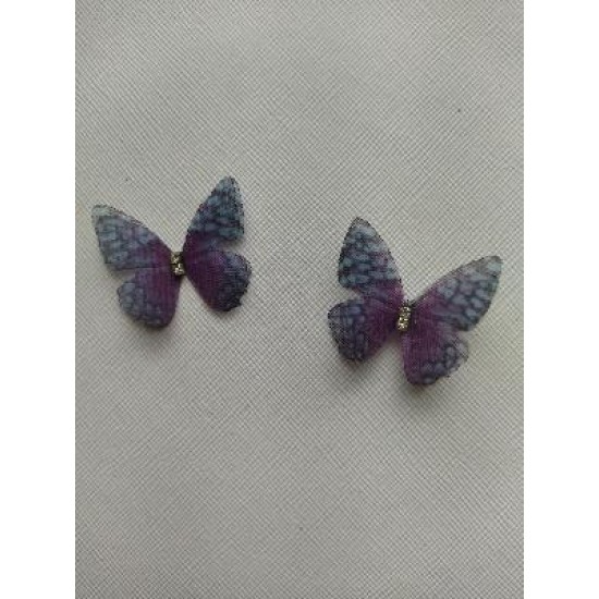 Бабочки шифоновые маленькие 3 см №1, цена за 1 шт