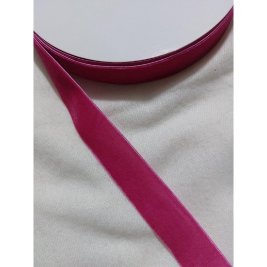 Лента бархатная 2.5см (малиновый), цена за 1 м