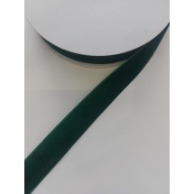 Лента бархатная 2,5 см, цв. зеленый, цена за 1 м