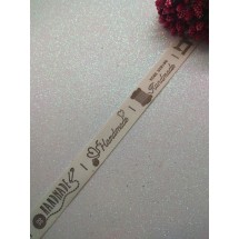 Лента льняная Handmade, цена за 1 м