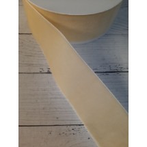 Лента бархатная 3,8 см айвори 28, цена за 1 м