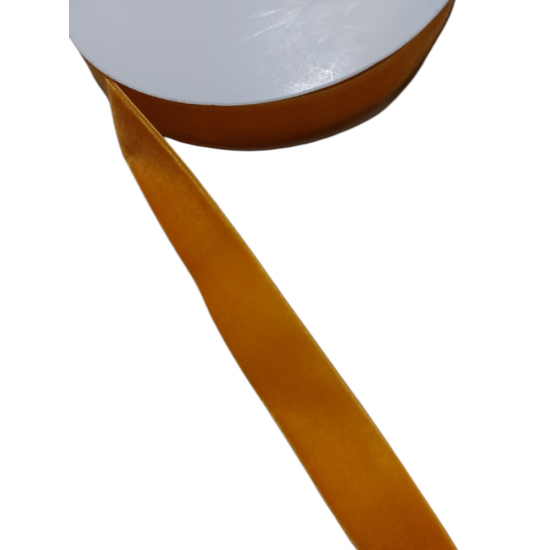 Лента бархатная 2.5см (тыквенный), цена за 1 м