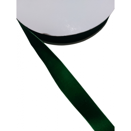 Лента бархатная 2.5см (зеленый), цена за 1 м