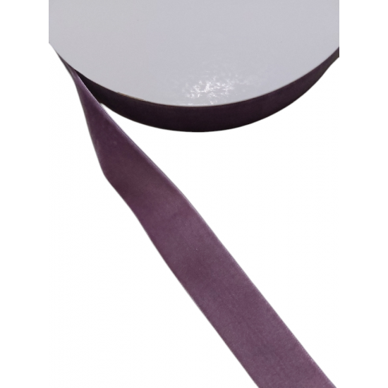Лента бархатная 2.5см (св.сиреневый), цена за 1 м