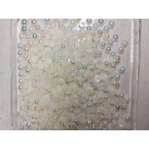 Полубусины-перламутр (цв. молочный) 6мм, цена за 20 гр