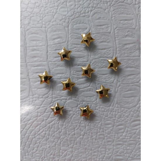 Кабошон "Звездочка" цв. золото, цена за 20 шт