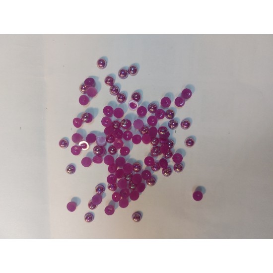 Полубусины перламутр 6 мм цв. темно-сиреневый, цена за 20 гр
