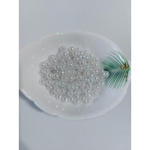 Бусины под жемчуг 6 мм "премиум" цв. белый, цена за 20 гр