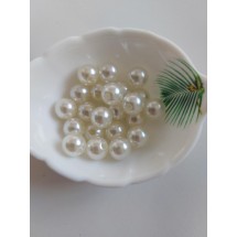 Бусины под жемчуг "премиум" 12 мм айвори, цена за 20 гр