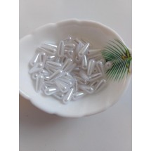 Бусины под жемчуг "капля" 6*14 мм, цена за 10 гр