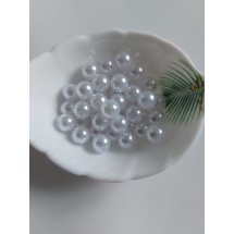 Бусины под жемчуг 10 мм белый "премиум", цена за 20 гр