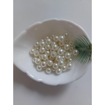 Бусины под жемчуг "премиум" 8 мм молочный, цена за 20 гр