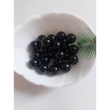 Бусины под жемчуг 12 мм черный, цена за 20 гр