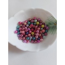 Бусины под жемчуг 6 мм микс, цена за 20 гр