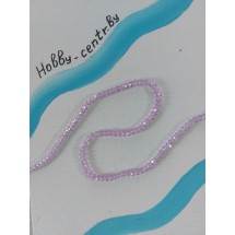 Бусины стеклянные 4 мм сиреневый АВ №38, цена за 50 шт