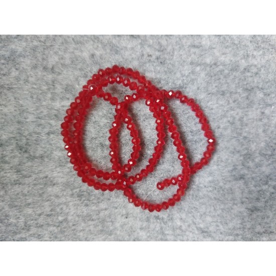 Бусины стеклянные прозрачные граненые d 3 мм бордо 39, цена за 50 шт