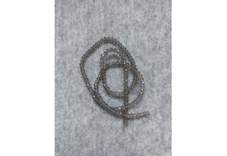 Бусины стеклянные  граненые d 4 мм серый 4, цена за 50 шт