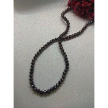 Бусины стеклянные 6 мм №83 цв. черный металлик , цена за 25 шт