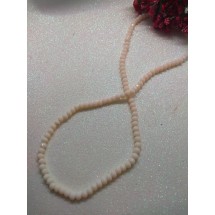 Бусины стеклянные 4 мм светло-персиковый матовый№78, цена за 50 шт