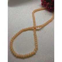 Бусины стеклянные 6 мм №76 цв. бежево-персиковый матовый, цена за 25 шт