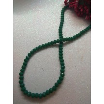 Бусины стеклянные 6 мм №71 цв. темно-зеленый матовый, цена за 25 шт