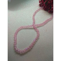 Бусины стеклянные 6 мм №98 цв. светло-розовый АВ, цена за 25 шт