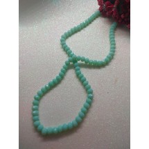 Бусины стеклянные 6 мм №68 цв. аквамарин матовый, цена за 25 шт