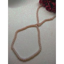 Бусины стеклянные 4 мм персиковая пенка матовый №29, цена за 50 шт