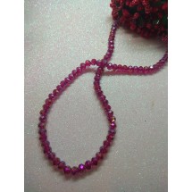 Бусины стеклянные 6 мм №63 цв. темно-розовый АВ, цена за 25 шт