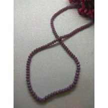 Бусины стеклянные 4 мм фиолетовая пенка матовый №24, цена за 50 шт