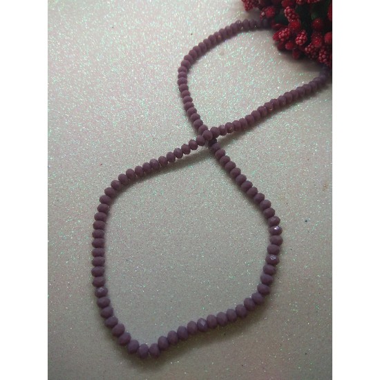 Бусины стеклянные 4 мм фиолетовая пенка матовый №24, цена за 50 шт