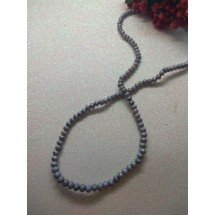 Бусины стеклянные 4 мм серый матовый №21, цена за 50 шт