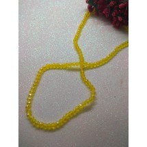 Бусины стеклянные 4 мм жёлтый прозрачный АВ №36, цена за 50 шт