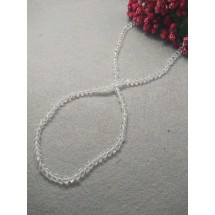 Бусины стеклянные 4 мм прозрачный №10, цена за 50 шт