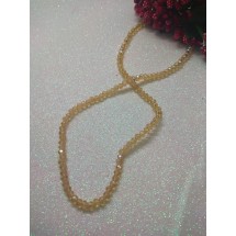 Бусины стеклянные 4 мм шампань прозрачный АВ №8, цена за 50 шт