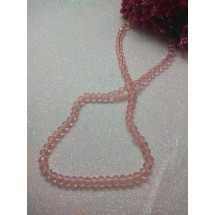 Бусины стеклянные 6 мм №92 цв. персиково-розовый, цена за 25 шт