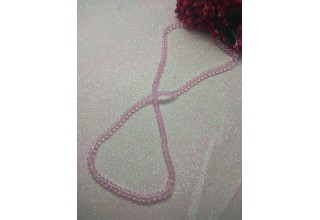 Бусины стеклянные 4 мм светло-розовый №5, цена за 50 шт