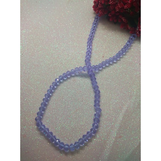 Бусины стеклянные 6 мм №43 цв. светло-фиолетовый, цена за 25 шт