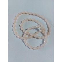 Бусины стеклянные матовые "Капля" 8*11 мм свело-персиковый, цена за 10 шт