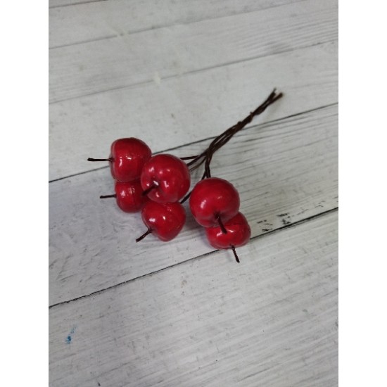 Ягодки на проволоке 15 мм, цена за 6 шт