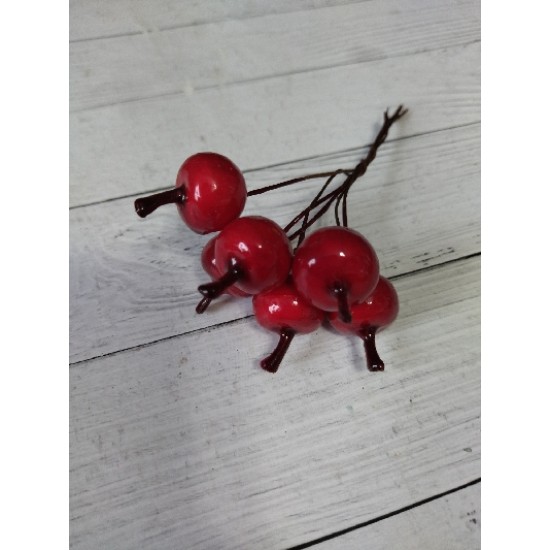 Яблочки на проволоке 15 мм, цена за 6 шт