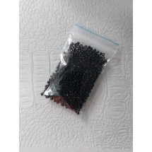 Бисер пр-во Китай 12/0 цв. черный, цена за 10 гр