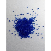 Бисер пр-во Китай 12/0 цв. темно-синий прозрачный 8, цена за 10 гр