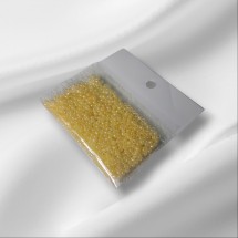 Бисер пр-во Китай 12/0 цв. светло-желтый перламутр, цена за 10 гр