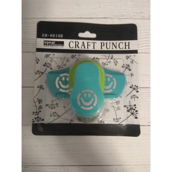 Дырокол фигурный для края вырубка 3х3 см "Смайл"