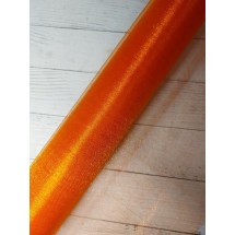 Органза в рулоне 47см*5ярдов цв. оранжевый, цена за рулон