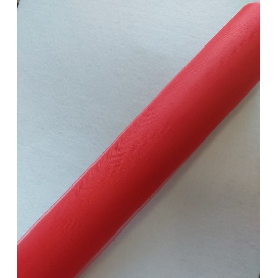 Фатин (ширина 50см) (цв. красный), цена за 1 м