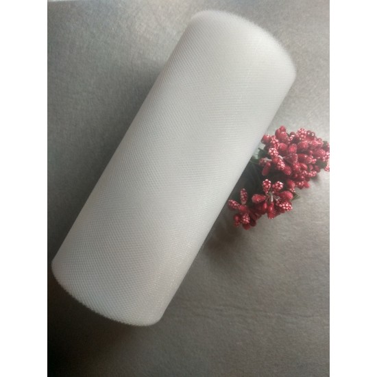 Фатин 15 см цв. белый